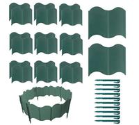 Bordo Fioriera Giardino,Set Di 20 Pannelli Recinzione Decorativa Per Bordi - Barriera Rimovibile per Aiuola Marciapiede Cortile Giardino Paesaggio