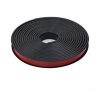 Bordo flessibile a forma di U, in TPE da 25 mm, per protezione dei mobili e resistenza agli urti e all'attrito (500 cm, nero)