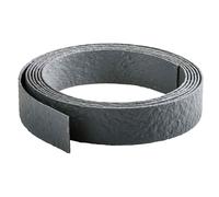 Bordo Flessibile da Giardino Verdemax Effetto Roccia 10 m x 12 cm in PP Grigio