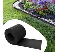 GARDENIX TapeBORDER - Bordo flessibile per aiuole in plastica, lunghezza 10 m, altezza 14 cm, colore nero