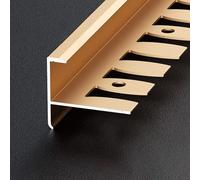 Bordo flessibile in alluminio per piastrelle baguette, 90 cm, 3 pezzi, ideale per naso scale e professionali, facile da installare (Opt 8, 15 mm)