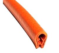 Bordo flessibile in gomma, Striscia for bordi in gomma a forma di U multicolore, dimensioni multiple, 2 metri, for spazi da 0,5 a 33 mm(9mm*15mm Orange)