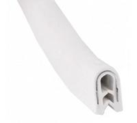 Bordo flessibile in gomma, Striscia for bordi in gomma a forma di U multicolore, dimensioni multiple, 2 metri, for spazi da 0,5 a 33 mm(6mm*8mm white)