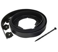 Bordo Flessibile per Aiuole 10m con Picchetti Nero