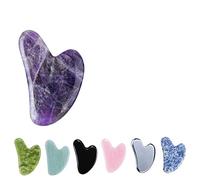 Bordo for raschiare la giada naturale Cristallo in polvere Raschiare il foglio a forma di cuore Bordo for raschiare il cristallo Bellezza del viso Raschiare la giada a forma di V 1 Pz (Color : Type 4