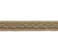 Bordo Frangi Beige Avorio Verde Chiaro 1,25" Sabbia [5 Yarde]