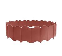 Bordo Giardino Flessibile 20pcs 15x14cm Fixed Garden Barrier Lawn Plastic Border Landscape Edging Edge Kit(Red)