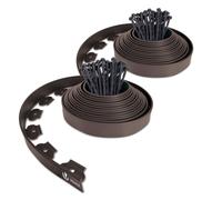 ® Bordo Giardino Flessibile Bordi Aiuole Plastica con 60 Chiodi di Fissaggio