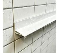 Bordo Gocciolante Deviatore per Bordi Impermeabile Montaggio Superficiale | Profilo Diritto in Alluminio per Drenaggio Dell'acqua Piovana e la Prevenzione delle Infiltrazioni, Gocciolatoio per Bordi