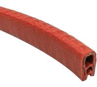 Bordo in gomma a forma di U 3,28 piedi, striscia di tenuta flessibile a forma di U con spazio in metallo for superfici taglienti e ruvide, rosso, 10 mm x 7 mm (Colore : Rosso,(Red,10mm x 7mm)