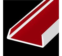 Bordo in gomma, flessibile autoadesivo a forma di U, striscia adesiva per bordi, 63,5 mm, protezione per bordi a U di grandi dimensioni, a prova di bambino, per legno, compensato, mobili, 6 m