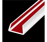 Bordo in gomma, flessibile autoadesivo a forma di U, striscia adesiva per bordi, larghezza 16 mm, protezione per bordi a prova di bambino per legno, compensato, mobili, lunghezza 6 m, bianco