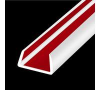 Bordo in gomma, flessibile autoadesivo a forma di U, striscia adesiva per bordi, larghezza 19 mm, protezione per bordi a prova di bambino per armadi, compensato, mobili, 6 m, bianco