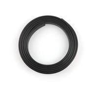 Bordo in gomma, Nastro bordatore autoadesivo a forma di U multicolore 9-40 mm for mobili(Black,5M-U-15MM)