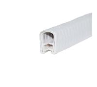 Bordo in gomma per canale, Guarnizione perimetrale a U, 1 metro, multicolore, for portiera auto, diverse misure(White,17Mm*11Mm)