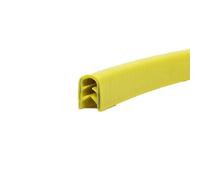 Bordo in gomma per canale, Guarnizione perimetrale a U, 1 metro, multicolore, for portiera auto, diverse misure(Yellow,18Mm*16Mm)