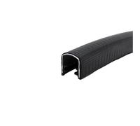 Bordo in gomma per canale, Guarnizione perimetrale a U, 1 metro, multicolore, for portiera auto, diverse misure(Black,18Mm*16Mm)