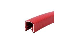 Bordo in gomma per canale, Guarnizione perimetrale a U, 1 metro, multicolore, for portiera auto, diverse misure(Red,18Mm*16Mm)