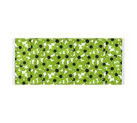 Bordo in pizzo Lavatrice Top Cover con borsa laterale lavabile Lavatrice Top Protector Mat Black-eyed Susan Simple Line Art Valentines Verde per Frigorifero Rullo Forno a microonde 51 2x22 pollici