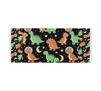 Bordo in pizzo Rondella Asciugatrice Copertura superiore con borsa laterale lavabile Lavatrice e Asciugatrice Coperture per il Top Simpatico Dinosauro Astronauta per Lavanderia Cucina 130 x 55,9 cm
