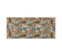 Bordo in pizzo Rondella e Asciugatrice Coperture con borsa laterale robusta Lavatrice Top Protector Mat Dolphin Taupe Flower per lavanderia Cucina 130 x 55,9 cm