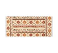 Bordo in pizzo Rondella e Asciugatrice Coperture con sacchetto laterale Antipolvere Lavatrice Top Protector Mat Retro Bobo Floreale a Righe per Lavatrice Microonde Frigorifero 130 x 55,9 cm