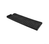 Bordo in silicone per lavello, paraspruzzi per ridurre la dispersione dell'acqua in installazioni tradizionali moderne e rustiche in cucina (nero)