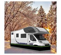 Bordo invernale per camper 80 cm di altezza, griglia in ferro nella parte inferiore, bordo rimorchio per casa mobile, 34 m/111 piedi, facile da installare per roulotte