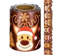 Bordo Natalizio per Bacheca | 10 Metri Decorazioni Festive | Bordo Decorativo Festivo Per Aula,Per Asilo Compleanno Scuola Evento Insegnanti Educatori Ufficio Aula Chiesa Asili Centri Biblioteca