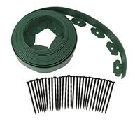 Bordo paesaggistico - Immediatamente senza confini di terrazze, forma semplice - Installazione, materiale PE durevole con 30 chiodi, anelli per l'albero del prato, aiuole, paesaggio da giardino nel
