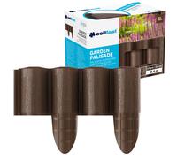 Cellfast Palizzata Bordatura da Giardino Eco 4, 10 Pezzi, 2,4 x 0,24 m