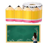 Bordo per aula, decorazione con retro autoadesivo | Cornice per bacheca | Per uffici e casa ed esterni | Famiglia insegnanti studenti scuola