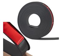 Bordo per mobili a forma di U, Bordatura autoadesiva for bordi in TPE a forma di U, 9-40 mm, multicolore, 16,4 piedi(Black,25mm)