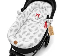 Bordo per passeggino, rivestimento per navicella, set di accessori per | Set di 3 coprisedili traspiranti per passeggino e passeggino, con inserto per cuscino, per neonati