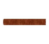 Bordo per prato 10 pezzi 15 x 103 cm in acciaio resistente alle intemperie | Acciaio inossidabile Corten, separazione percorso del giardino, bordo aiuola, facile da collegare