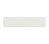 Bordo per prato, 10 pezzi, bianco, 25 x 103 cm, in acciaio laminato a freddo, robusto, per aiuole e sentieri, resistente alle intemperie e durevole, facile da montare