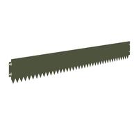 Bordo per prato 20 pz 103 x 15 cm Acciaio Verde Oliva | Resistente alle intemperie, modellabile flessibile, delimitazione del sentiero del giardino, acciaio resistente