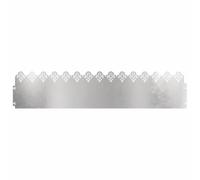 Bordo per prato 30 pezzi 103 x 0,05 x 22 cm in acciaio inox | Resistente alle intemperie Metallo, Separazione del giardino stretto, facile manutenzione, per aiuole e percorsi