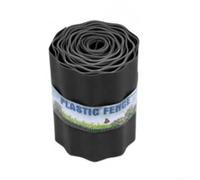Bordo per prato in plastica flessibile, 9 m, nero, diverse altezze | Materiale elastico idrorepellente, installazione vicino al suolo, separazione chiara del prato per un giardino ben curato