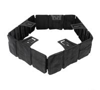 Bordo per prato in plastica PP con robusti picchetti per la manutenzione del giardino e l'invasione delle radici (nero)