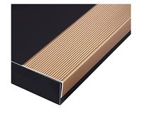 Bordo per scale extra largo 70 mm in alluminio lungo 90 160 cm di lunghezza oro protezione per bordo gradino per legno laminato piastrelle sicurezza per anziani e bambini 135 cm dimensioni