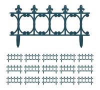 Bordo prato 16 pezzi 10 m PP verde | Resistente alle intemperie, flessibile, adatto per prati e confini, facile da installare