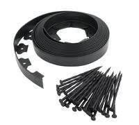Bordo prato Bordura flessibile 10mt x 50mm kit con 30 chiodi aiuole giardino ...