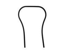 BORDO PROFILO SCUDO ANTERIORE PLASTICA NERA VESPA 50 125 PK XL FL HP V N RUSH