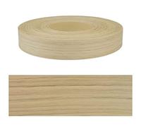 Bordo Rotolo in Vero Legno Impiallacciatura da 50 Metri Lineari Spessore Millimetri 1 - Bordatura non Precollata - Altezza H 35 mm, Colore Rovere