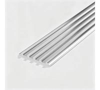 Bordo Scala in Alluminio, Impermeabile, Resistente All'usura | Battitacco Scala Rinforzato, Facile da Pulire, 2 Modi di Installazione, Legno Piastrelle Cemento(Silver,49.5mm/1.9in)