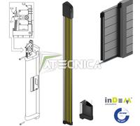 Bordo sensibile costa di sicurezza gialla a filo per cancelli 180 cm INDEM CM18G
