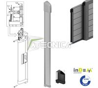 Bordo sensibile costa di sicurezza grigia a filo x cancelli 180 cm INDEM CM18GR