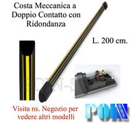 BORDO SENSIBILE SICUREZZA A DOPPIO CONTATTO CON SENSIBILITA' NELLE PARTI RIGIDE