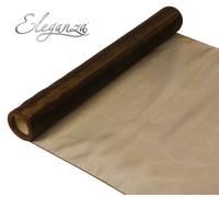 Bordo Tessuto Organza Rotolo 9M X 40CM Tavola di Nozze Runner Sedia Cover Fascia